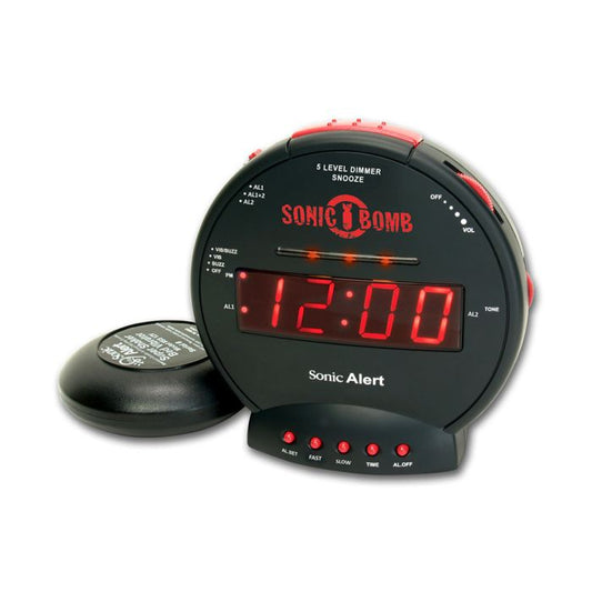 Sonic Alert SSB500SS Sonic Bomb Alarm Clock with Super Shaker